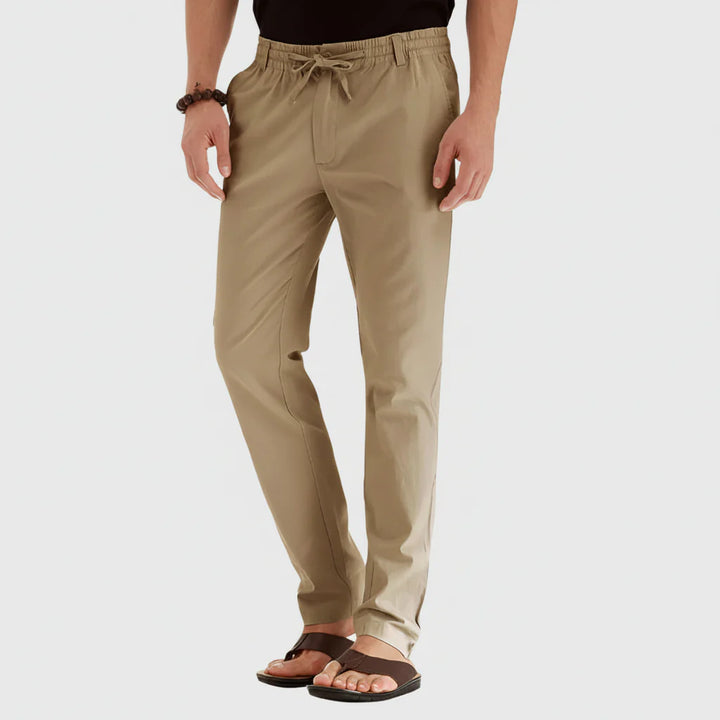 Pantalones Casuales de Verano con Cintura Elástica para Hombres