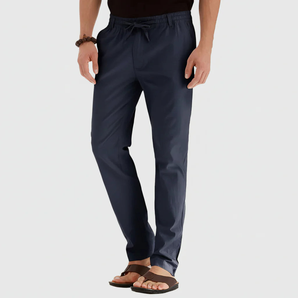 Pantalones Casuales de Verano con Cintura Elástica para Hombres