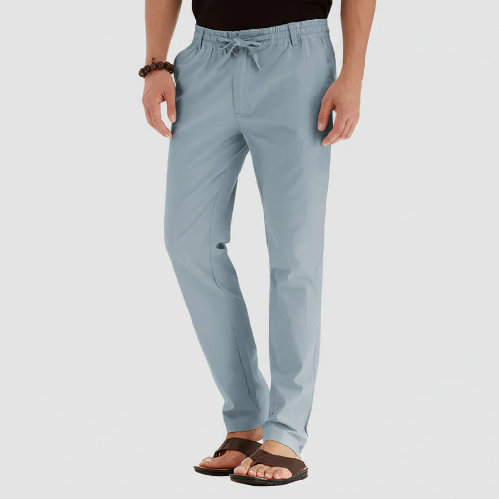 Pantalones Casuales de Verano con Cintura Elástica para Hombres