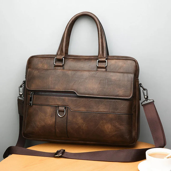 Benedicto – Elegante bolso de hombro de piel para hombre