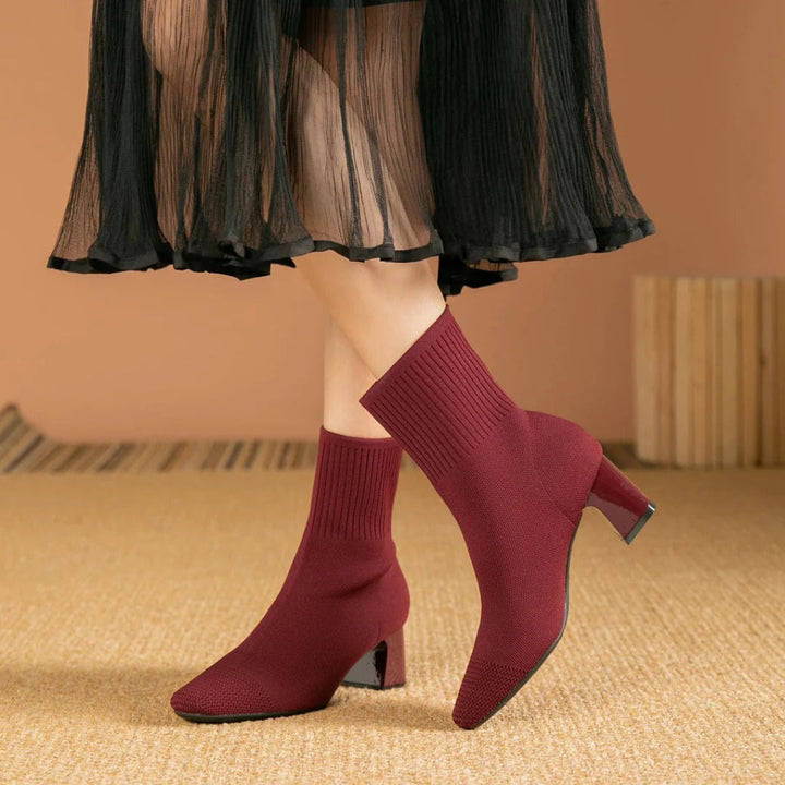 Botas de Calcetines de Mujer con Comodidad Moderna y un Toque Chic