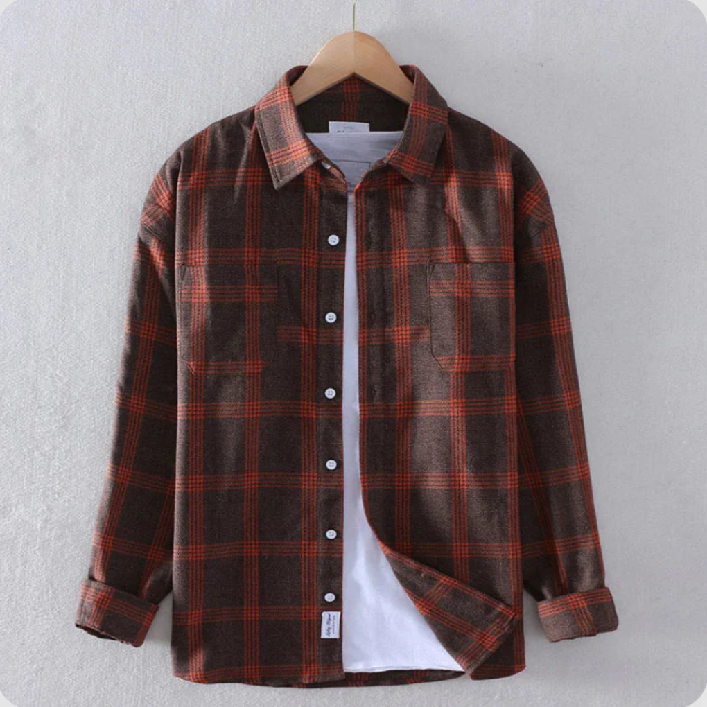 Camisa Botonada Estilo Clásico para Hombres