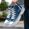 Zapatillas Altas de Lona Chunky para Hombres - Ropa Casual Streetwear