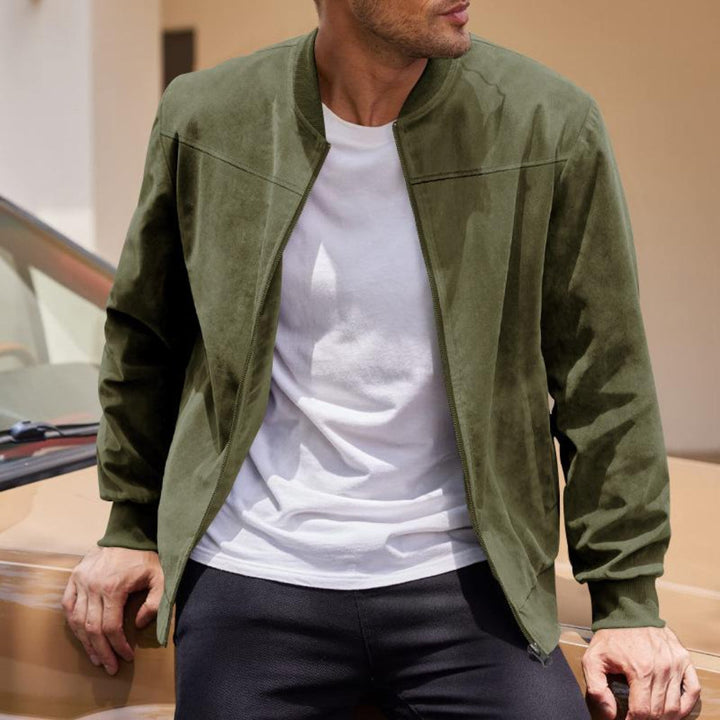 Chaqueta de Suede Retro para Hombres