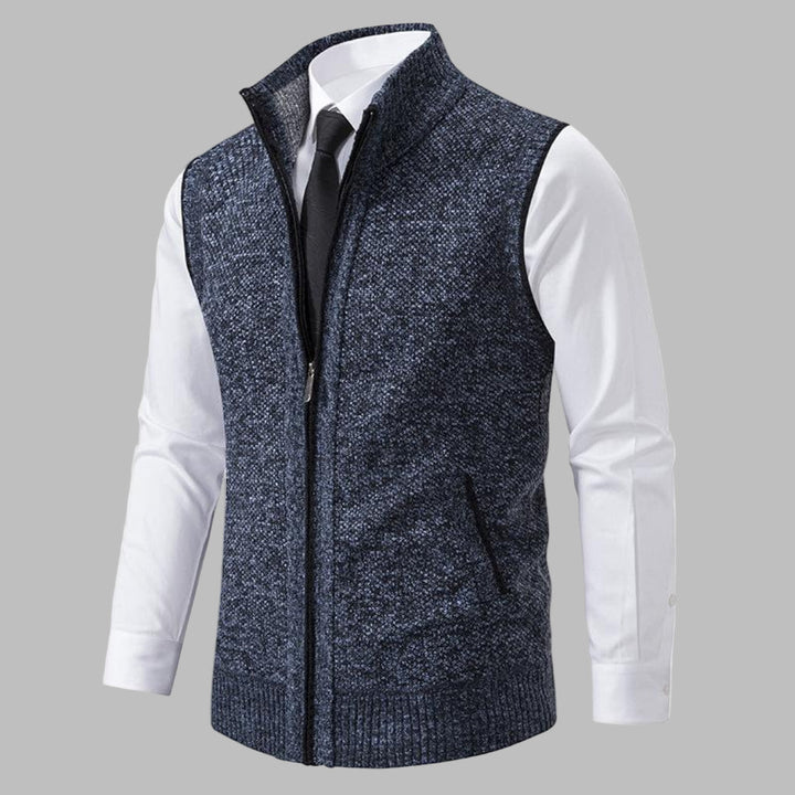 Chaleco de Punto Clásico con Cremallera para Hombres