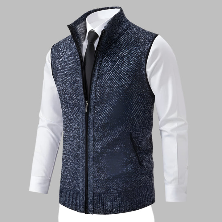 Chaleco de Punto con Cremallera Completa para Hombres