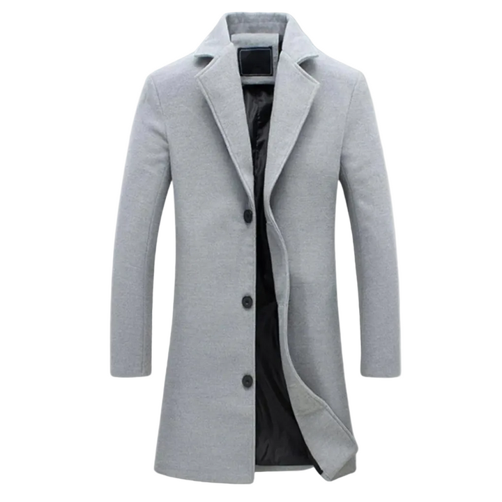 Abrigo Largo de Invierno para Hombre con Solapa