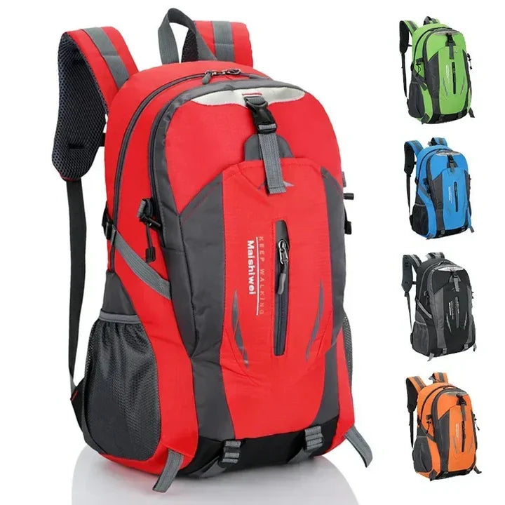 Mochila impermeable de viaje para actividades al aire libre con múltiples compartimentos