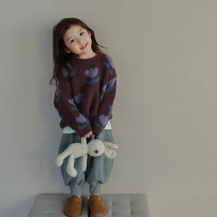 Evdokia  – Jersey con flores para niños