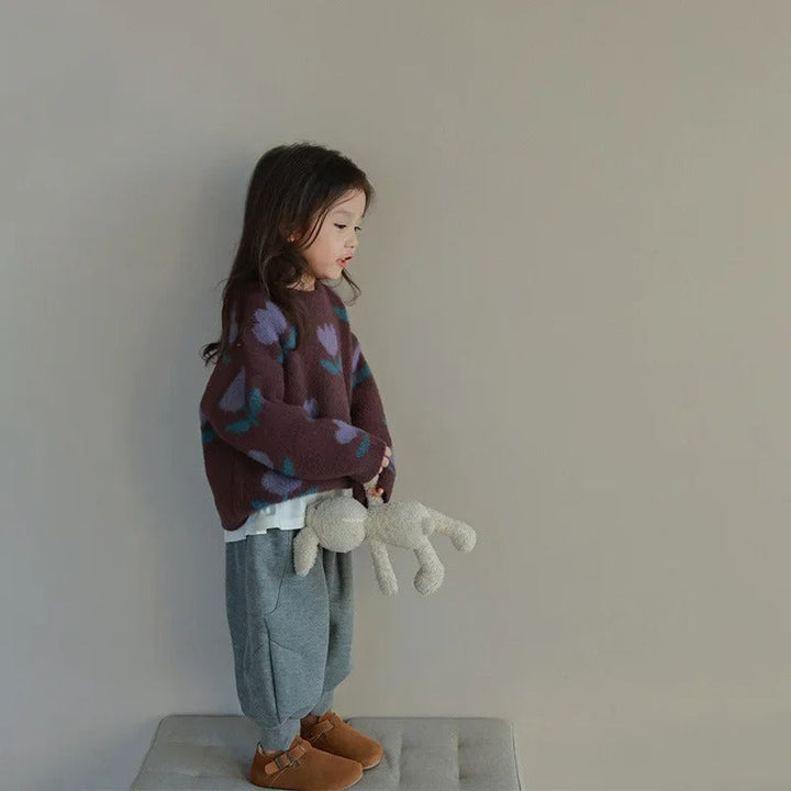 Evdokia  – Jersey con flores para niños