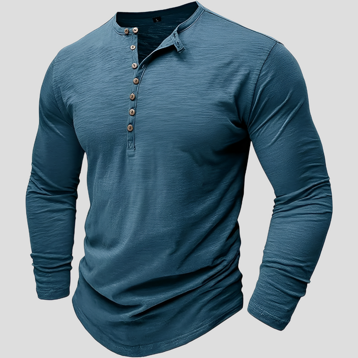 Camisa de Algodón Hombre Suelta – Estilo Casual Diario