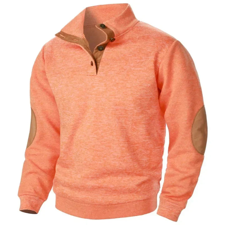 Sudadera de cuello en V para hombre, ideal para actividades al aire libre y estilo informal
