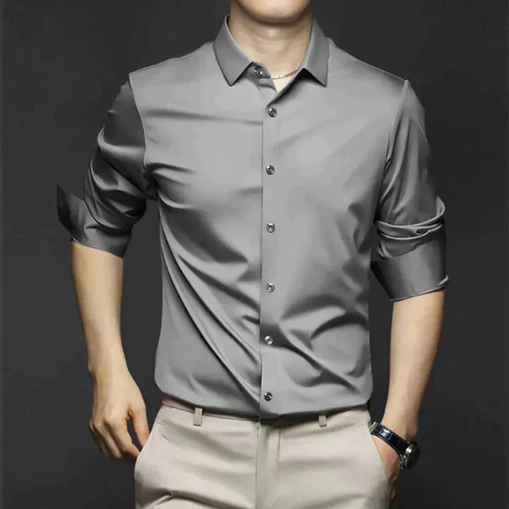 Camisa de Vestir Sin Arrugas para Hombres – Estilosa y de Bajo Mantenimiento