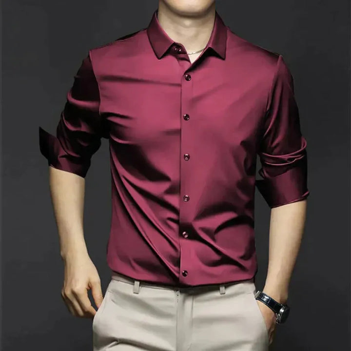 Camisa de Vestir Sin Arrugas para Hombres – Estilosa y de Bajo Mantenimiento