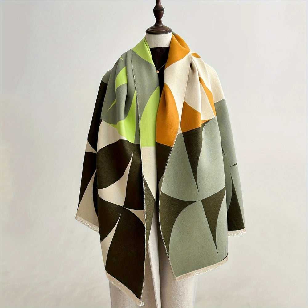Bufanda Poncho Reversible