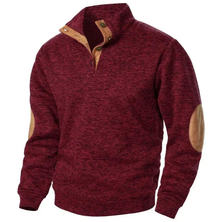 Sudadera de cuello en V para hombre, ideal para actividades al aire libre y estilo informal