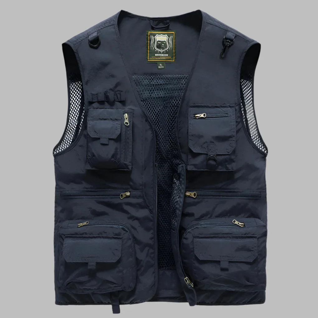 Chaleco de Verano Multi‑Bolsillos para Hombres