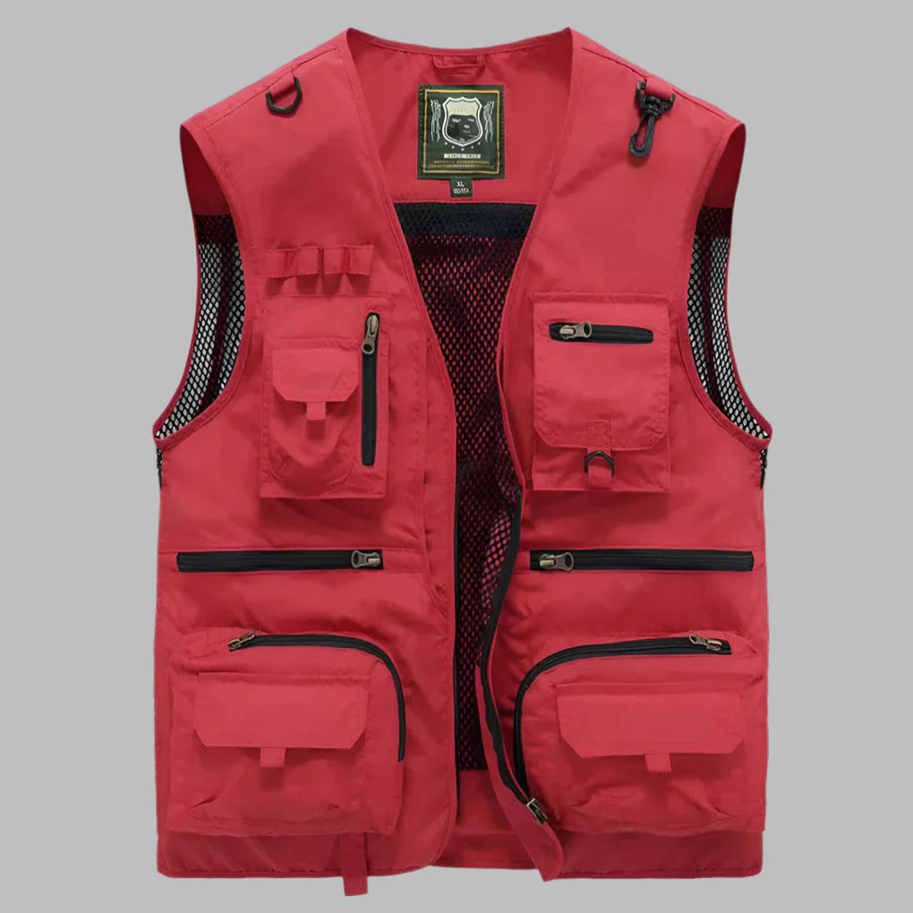 Chaleco de Verano Multi‑Bolsillos para Hombres