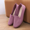 Zapatillas planas de punto acolchadas