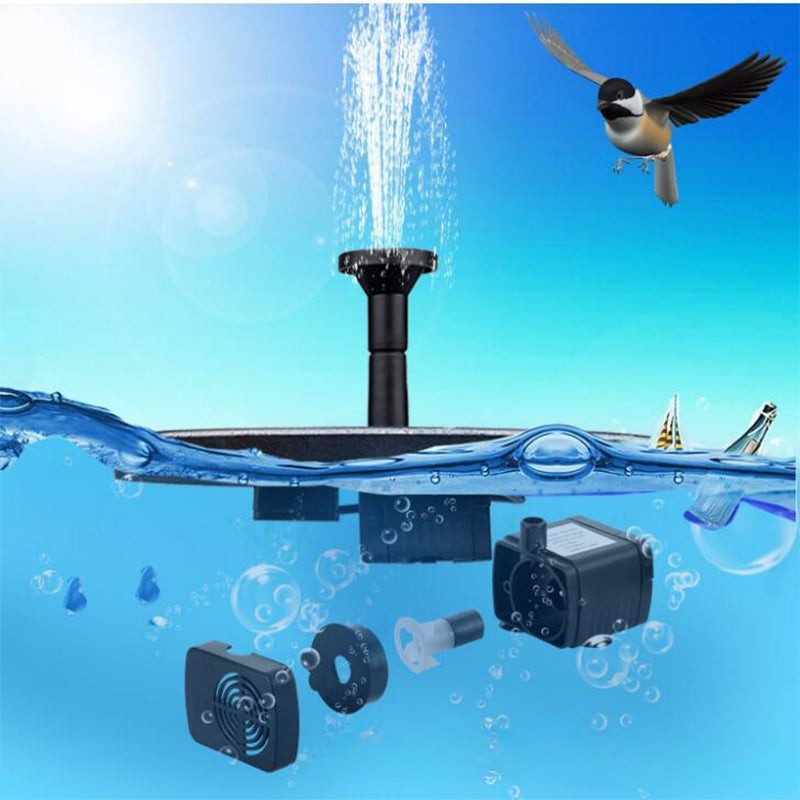 Bomba solar flotante para fuente de jardín y estanque, imagen 2