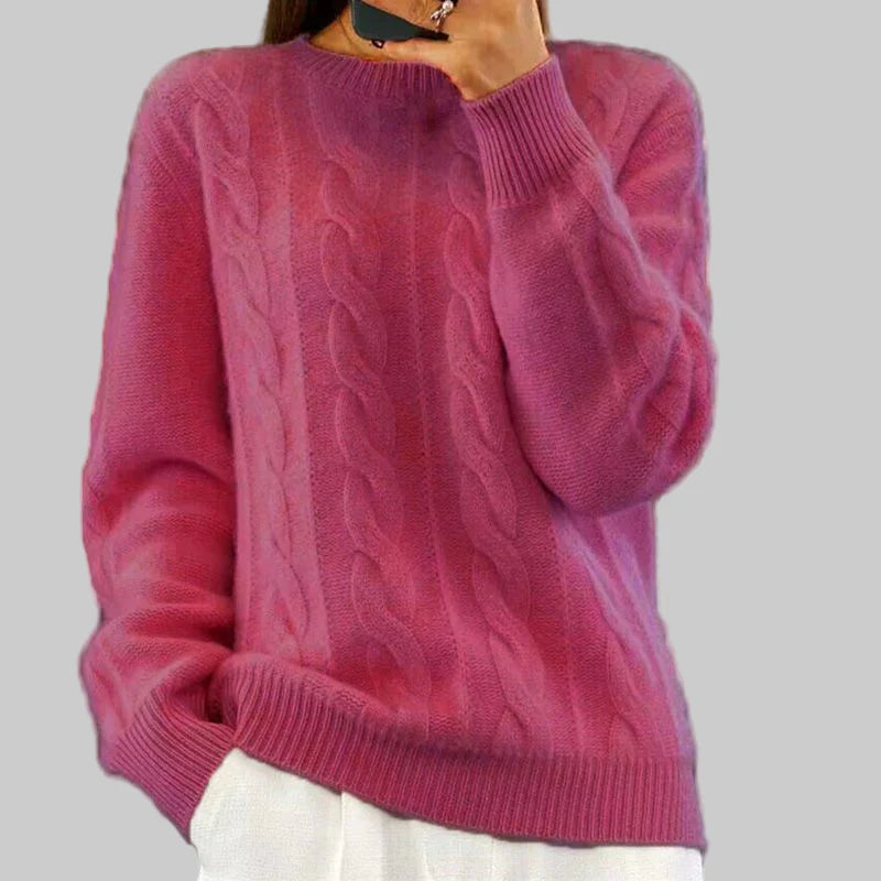 Suéter de Tricot Cálido para Mujeres – Pieza Acogedora para Capas