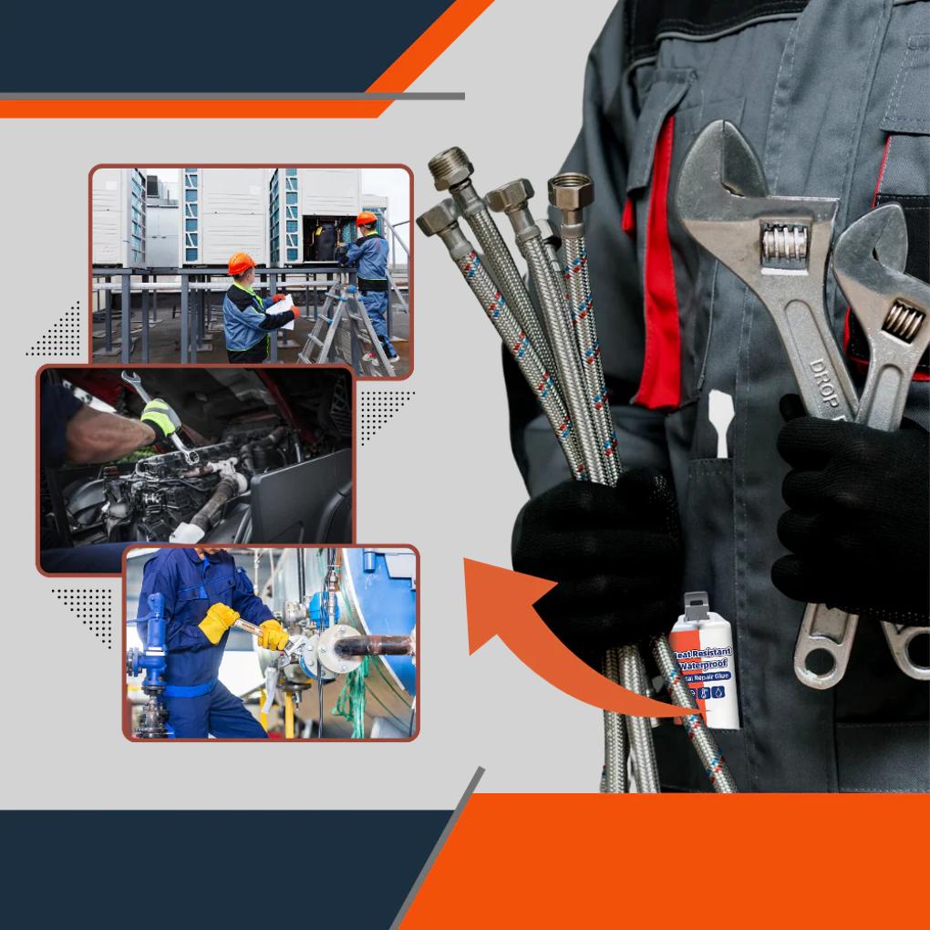 Adhesivo de Reparación Metálica 50g – Fórmula de Unión Impermeable
