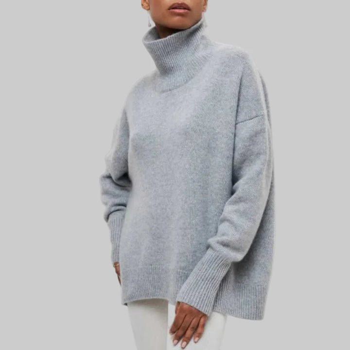 Suéter de Cuello Alto para Mujeres – Capa de Tricot Lista para el Invierno