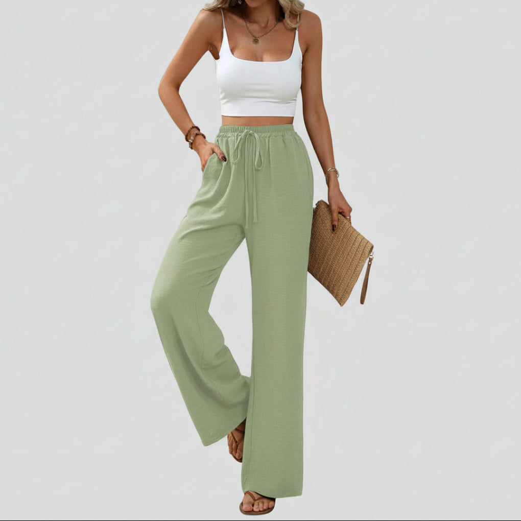 Pantalones de Pierna Recta de Verano para Mujeres