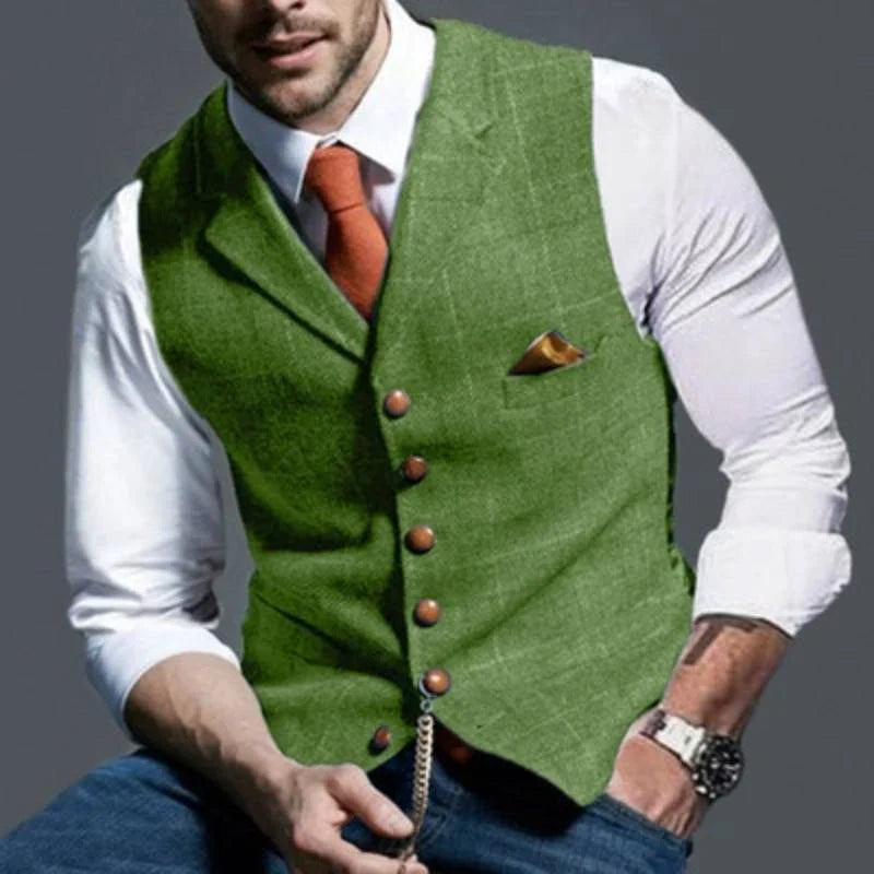 Chaleco a Cuadros para Hombres – Elegante con Apelación Versátil