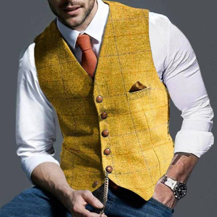 Chaleco a Cuadros para Hombres – Elegante con Apelación Versátil