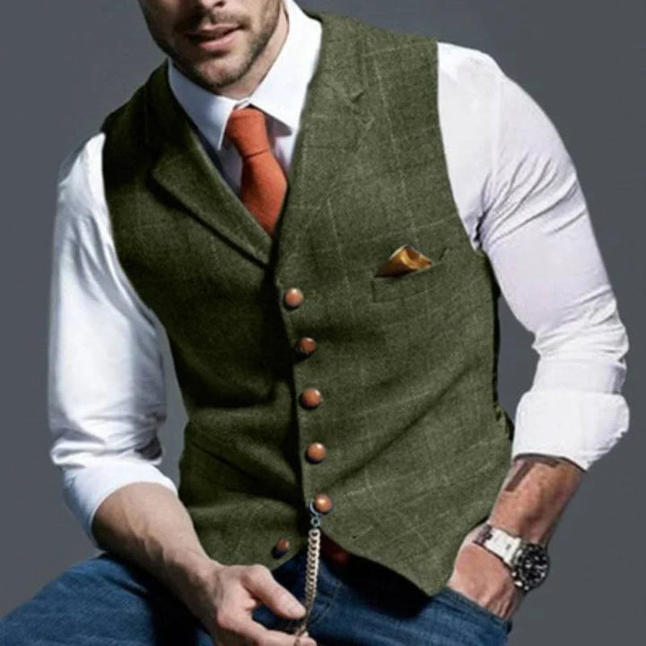 Chaleco a Cuadros para Hombres – Elegante con Apelación Versátil