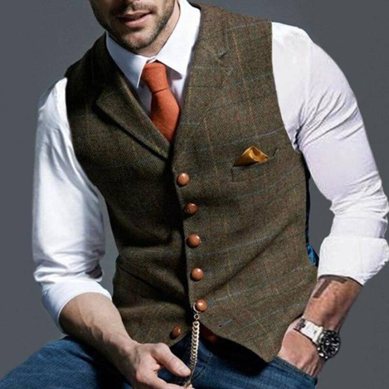 Chaleco a Cuadros para Hombres – Elegante con Apelación Versátil