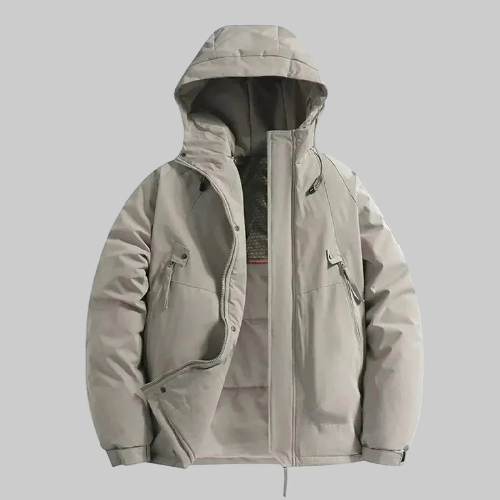 Chaqueta Aislada con Capucha para Hombres
