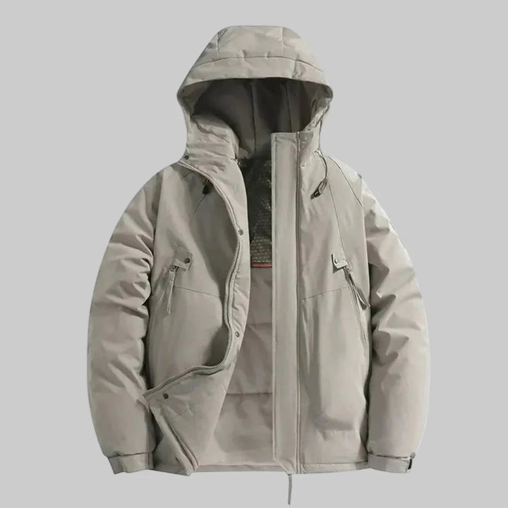 Chaqueta Aislada con Capucha para Hombres