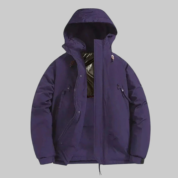 Chaqueta Aislada con Capucha para Hombres