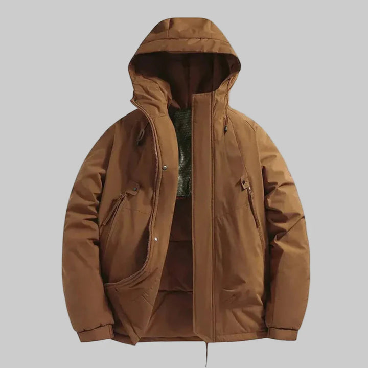 Chaqueta Aislada con Capucha para Hombres