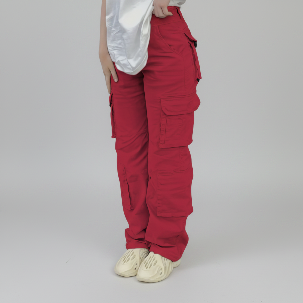 Pantalones Cargo de Cintura Alta para Mujeres