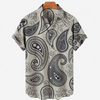 Camisa informal de manga corta con estampado: estilo desenfadado para cualquier ocasión