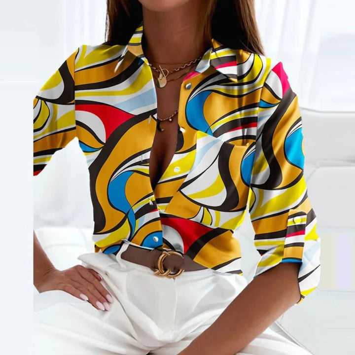 Blusa de Cuello Punto a Medida para Mujeres